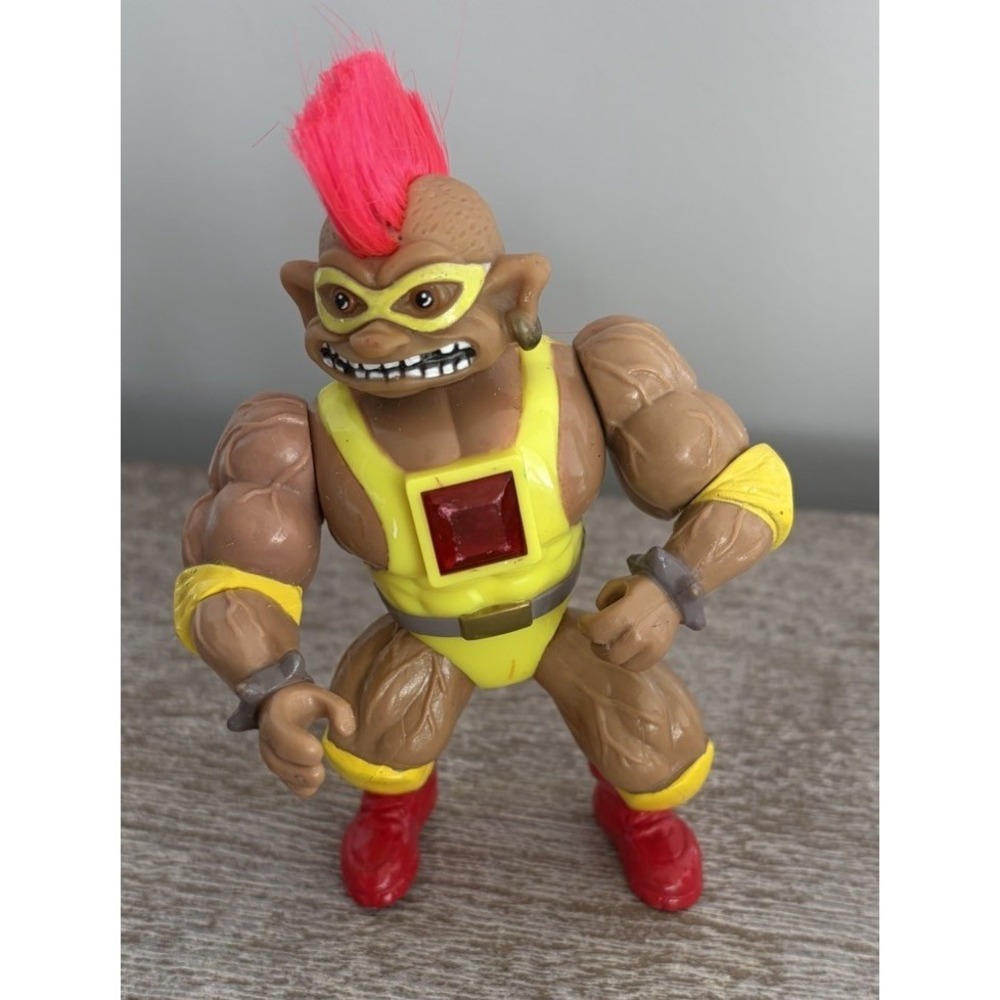 Vtg Battle Troll Ace Novelty Stone Protectors Chester the Wrestler Figure 1992